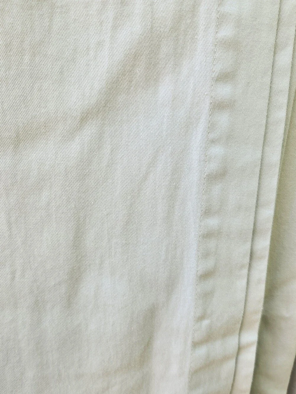 100% Cotton Tab Curtains, 2 Panels. Beige, 82 length by 44